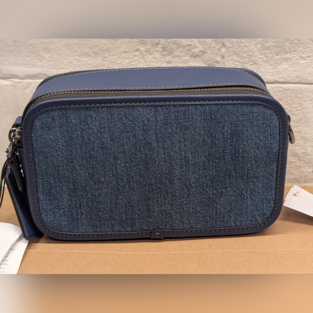 Coach Wyatt Crossbody Bag - NWT - Denim/Blue 7.75x4.5 Inches - Picture 6 of 14